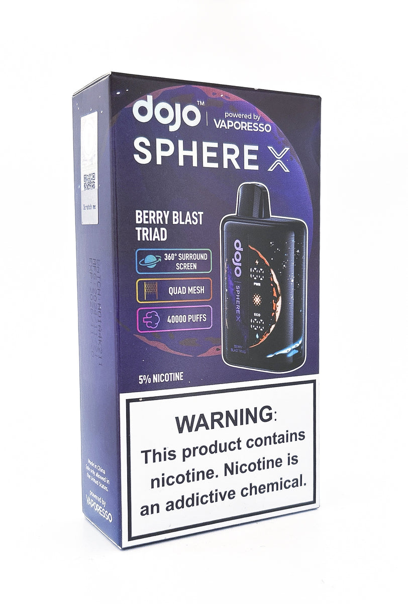 DOJO SPHERE X DISPOSABLE / BERRY BLAST TRIAD / 50MG / 20ML / 40K PUFFS