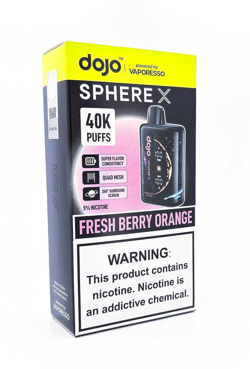 DOJO SPHERE X DISPOSABLE / FRESH BERRY ORANGE / 50MG / 20ML / 40K PUFFS