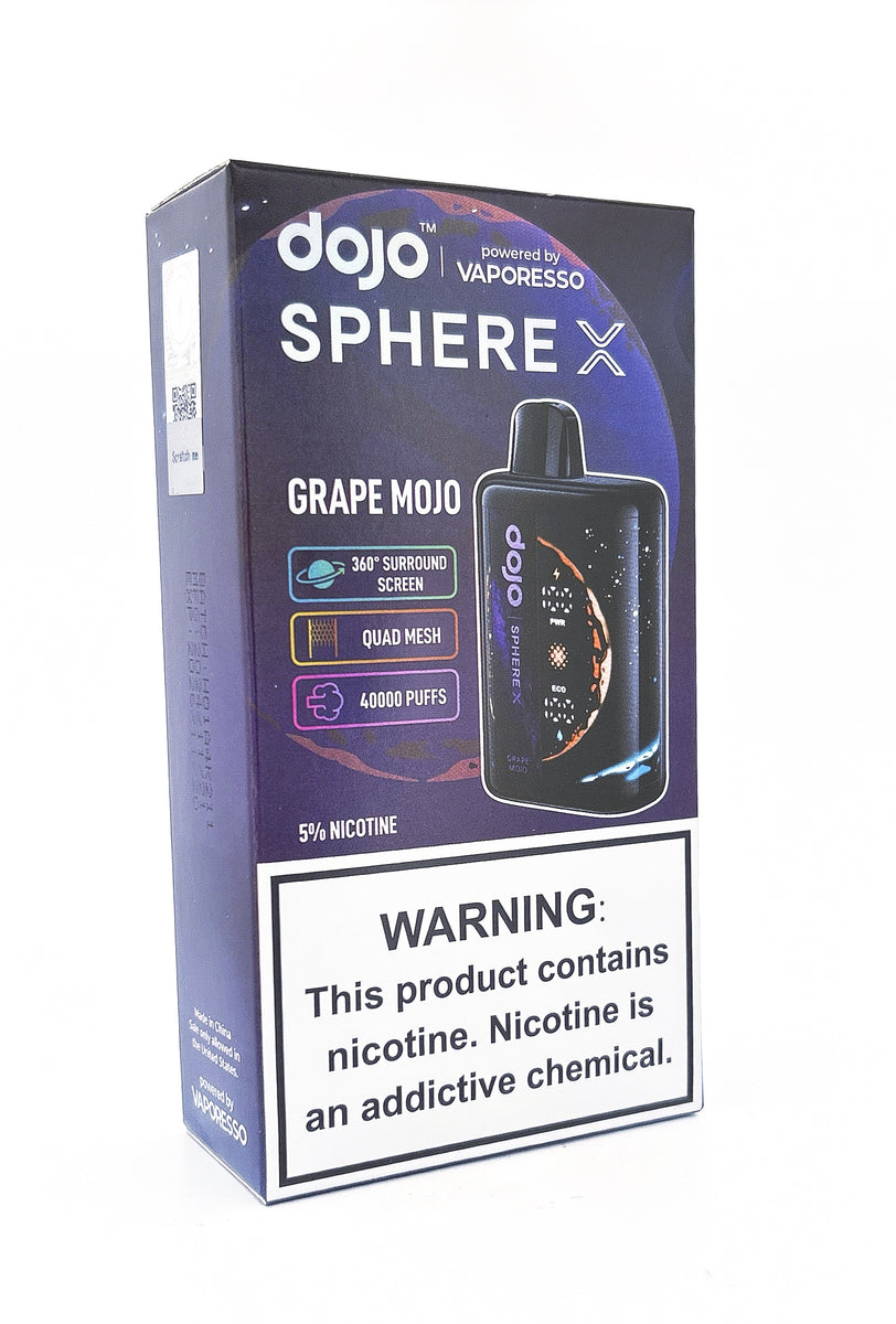 DOJO SPHERE X DISPOSABLE / GRAPE MOJO / 50MG / 20ML / 40K PUFFS