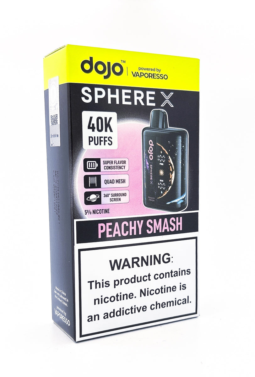 DOJO SPHERE X DISPOSABLE / PEACHY SMASH / 50MG / 20ML / 40K PUFFS