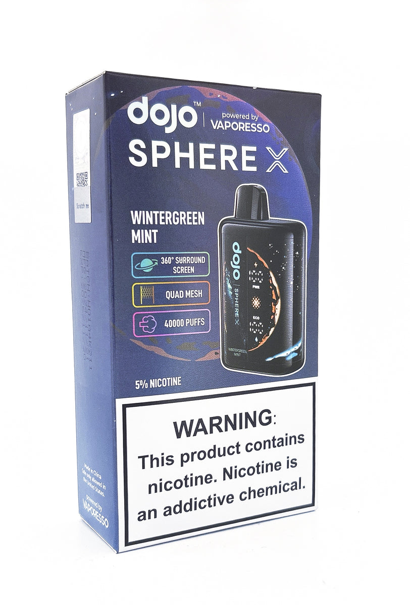 DOJO SPHERE X DISPOSABLE / WINTERGREEN MINT / 50MG / 20ML / 40K PUFFS