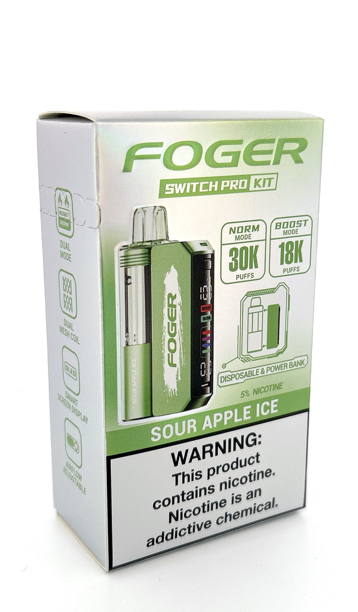FOGER SWITCH PRO KIT / SOUR APPLE ICE / 50MG / 19ML / 30K PUFFS