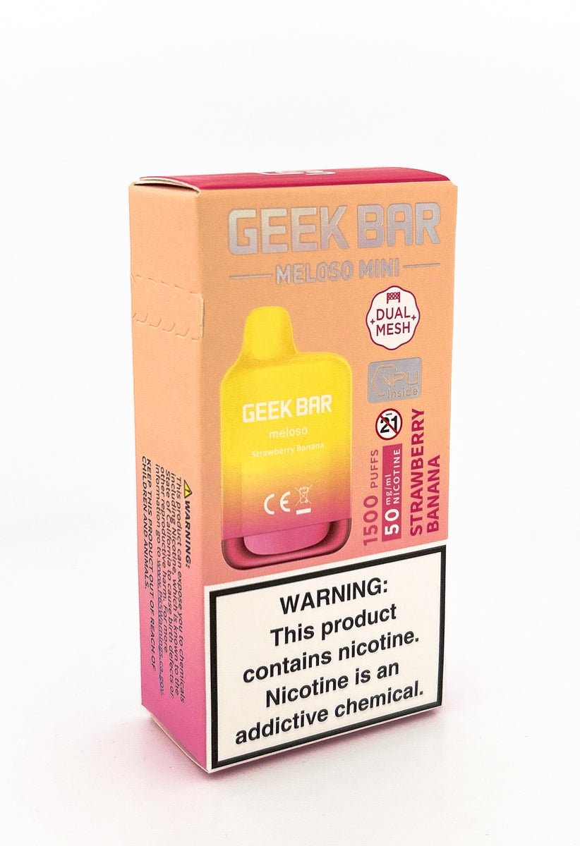 GEEK BAR MELOSO MINI DISPOSABLE / STRAWBERRY BANANA / 50MG / 5ML