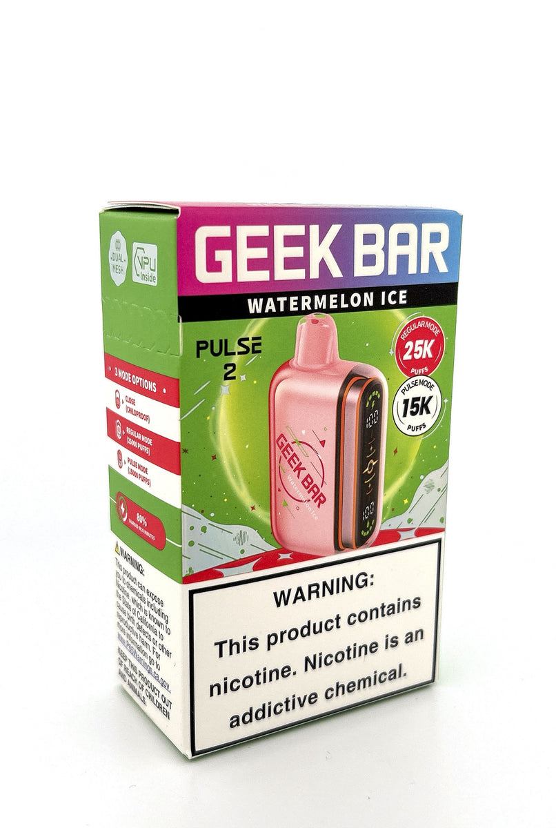 GEEK BAR PULSE 2 DISPOSABLE / WATERMELON ICE / 50MG / 16ML / 15K PUFFS