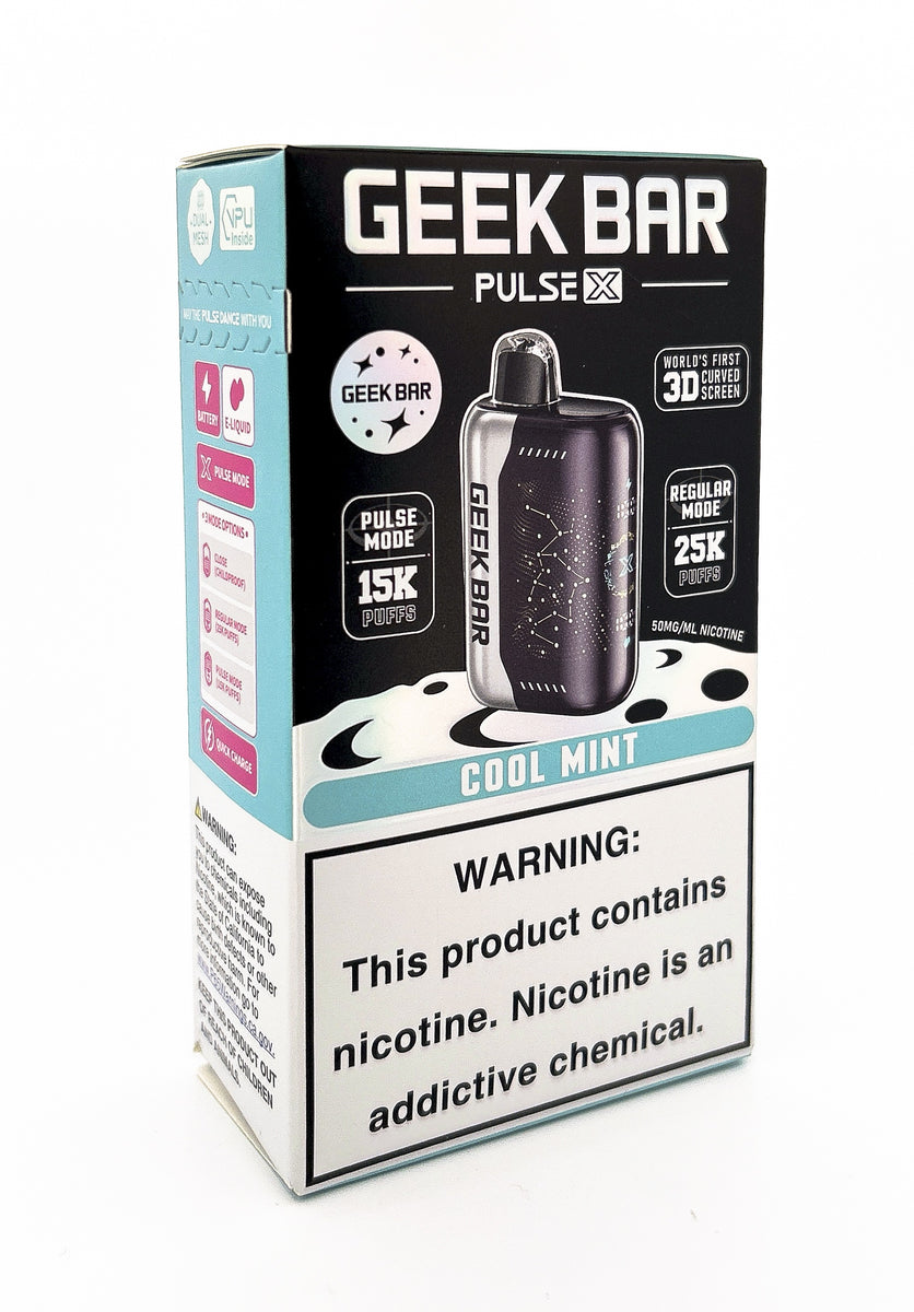 GEEK BAR PULSE X DISPOSABLE / COOL MINT / 50MG / 18ML