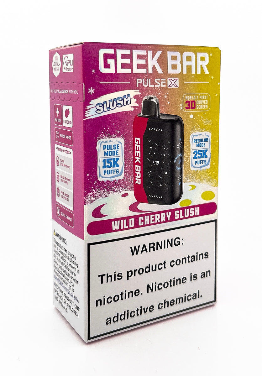 GEEK BAR PULSE X SLUSH DISPOSABLE / WILD CHERRY SLUSH / 50MG /18ML