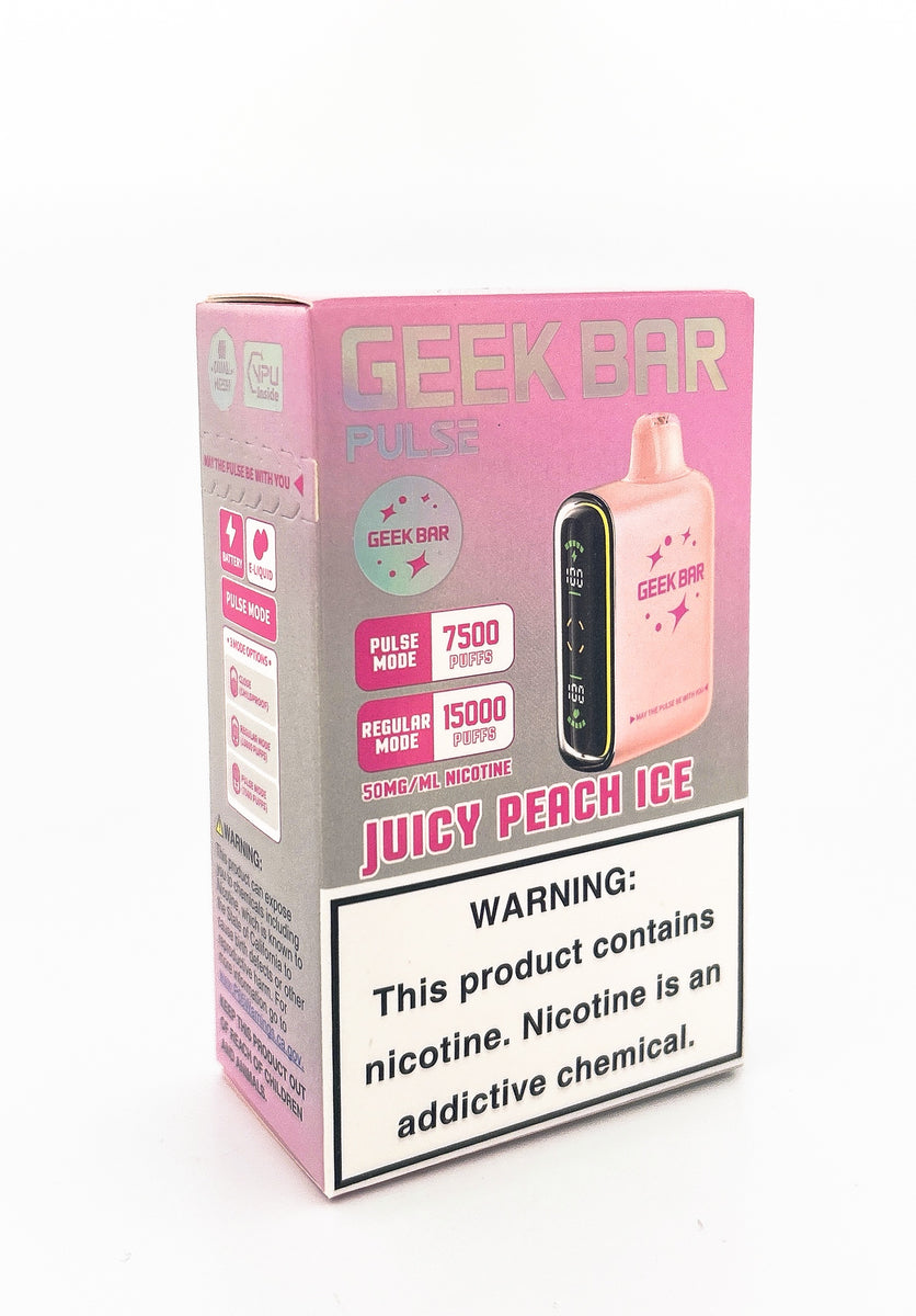 GEEK BAR PULSE DISPOSABLE / JUICY PEACH ICE / 50MG / 16ML