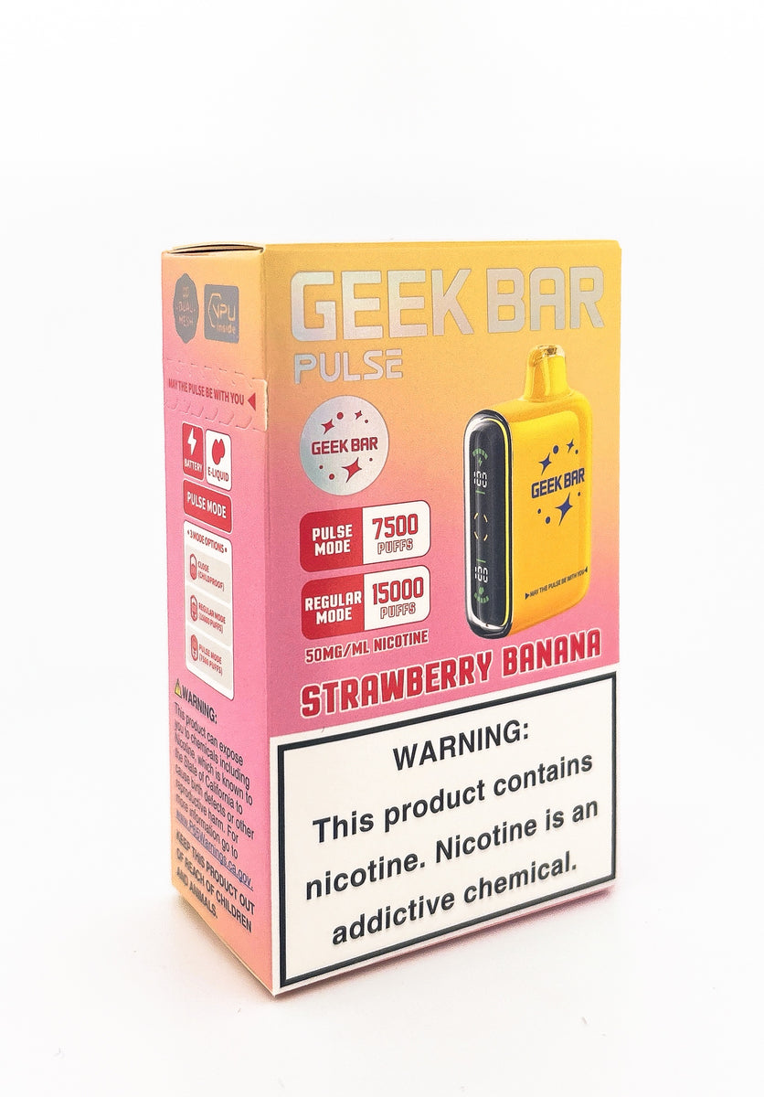 GEEK BAR PULSE DISPOSABLE / STRAWBERRY BANANA / 50MG / 16ML