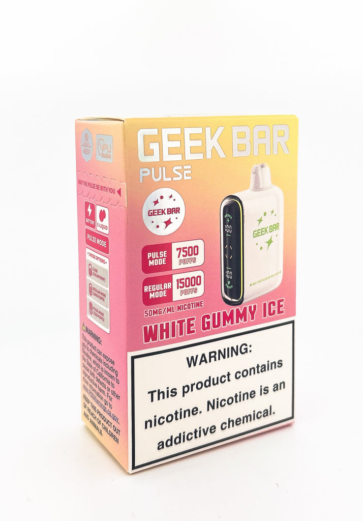 white geek bar flavors PULSE DISPOSABLE / GUMMY ICE / 50MG / 16ML – Vapor Lounge Strength_20mg f:DROP SOUR SAVERS Elf Bar Zero BC5000
