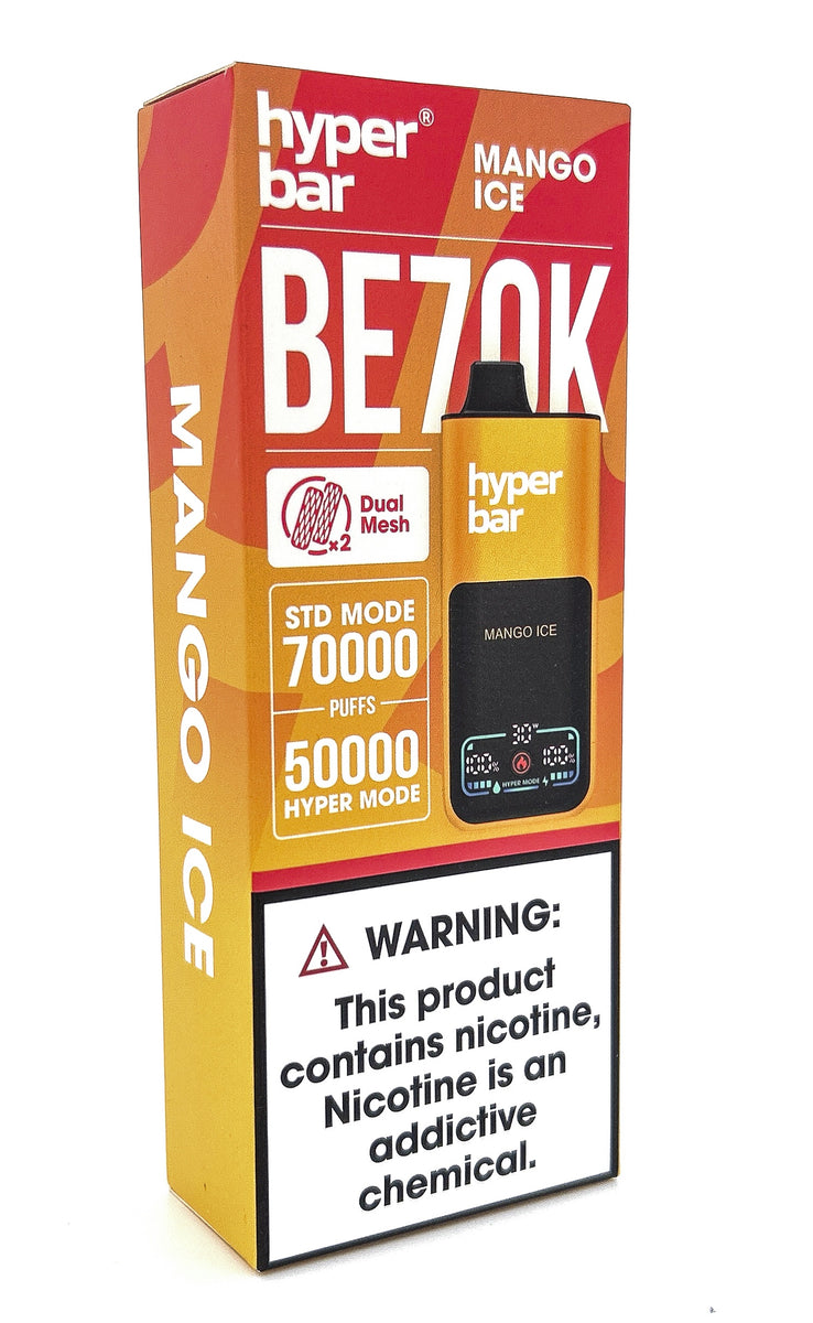 HYPERBAR BE70K DISPOSABLE / MANGO ICE / 50MG / 30ML / 70K PUFFS