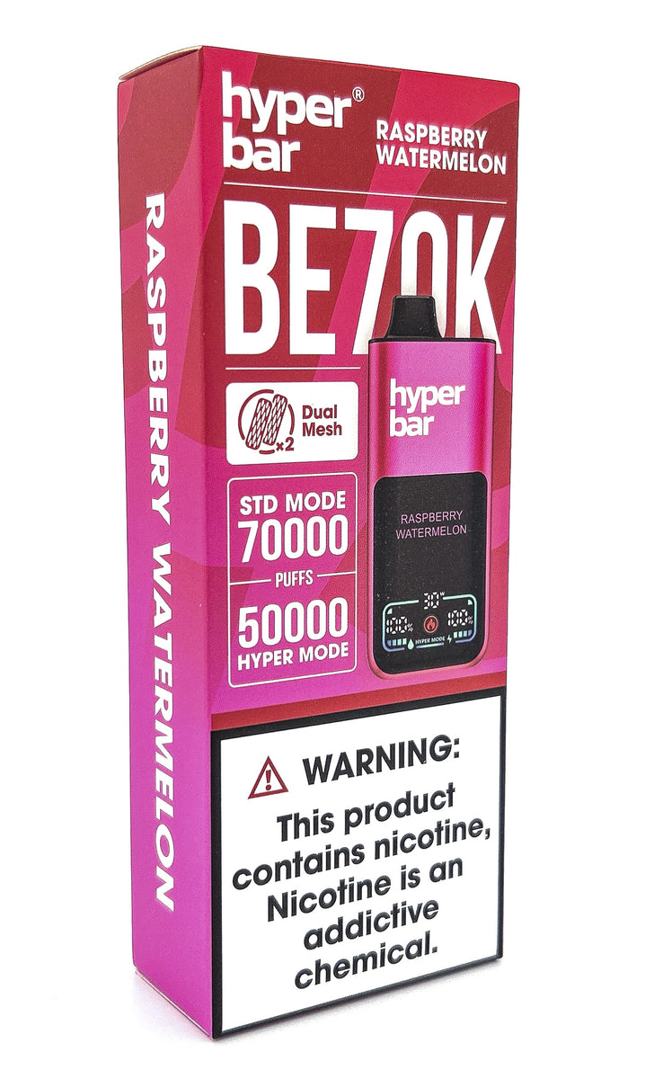 HYPERBAR BE70K DISPOSABLE / RASPBERRY WATERMELON / 50MG / 30ML / 70K PUFFS