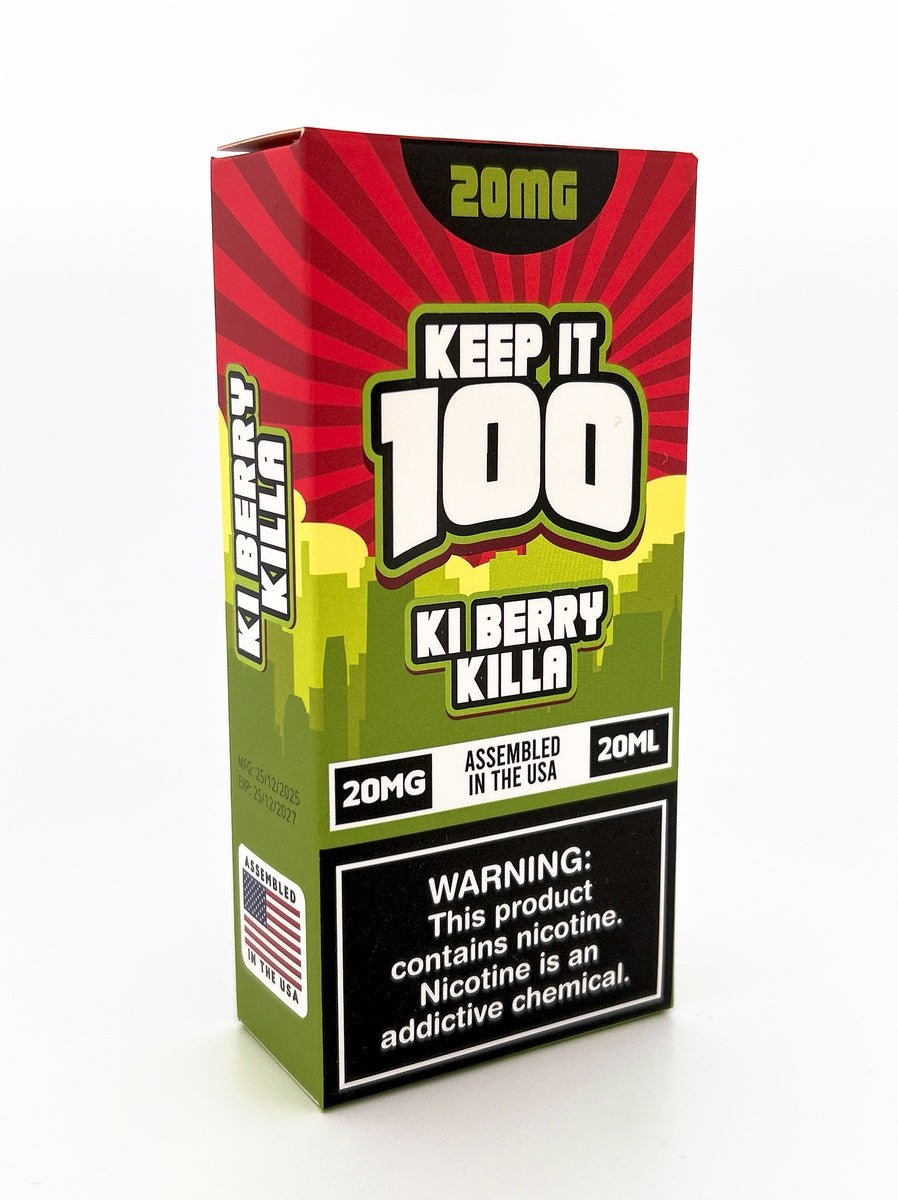 KEEP IT 100 DISPOSABLE / KI BERRY KILLA / 20MG / 20ML / 40K PUFFS