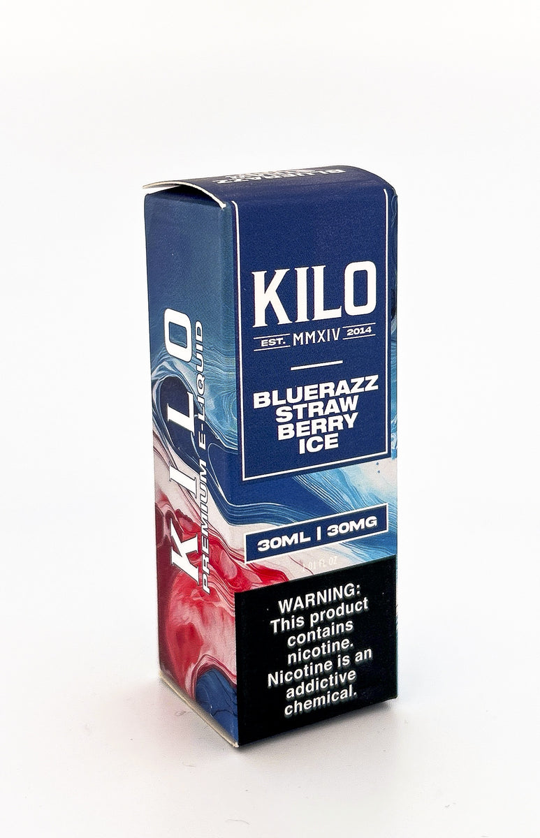 KILO E-LIQUID SALT / BLUE RAZZ STRAWBERRY ICE / 30MG / 30ML