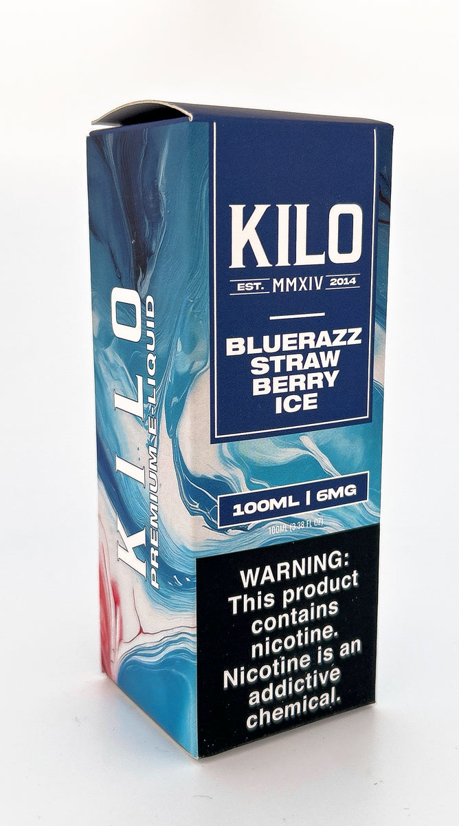 KILO E-LIQUID VG / BLUE RAZZ STRAWBERRY ICE / 06MG / 100ML