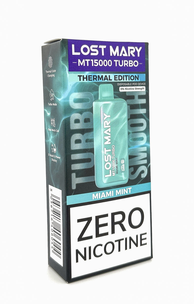 LOST MARY MT15000 ZERO DISPOSABLE / MIAMI MINT / 00MG / 16ML / 15K PUFFS