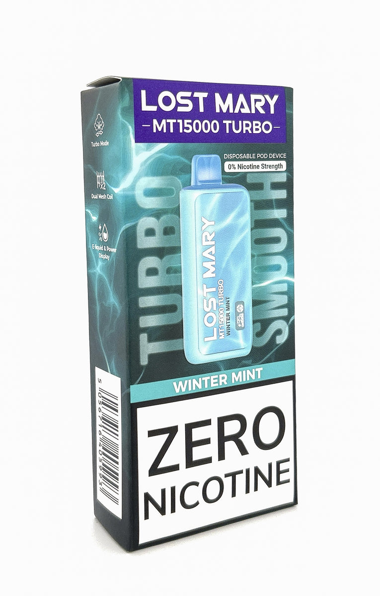 LOST MARY MT15000 ZERO DISPOSABLE / WINTER MINT / 00MG / 16ML / 15K PUFFS