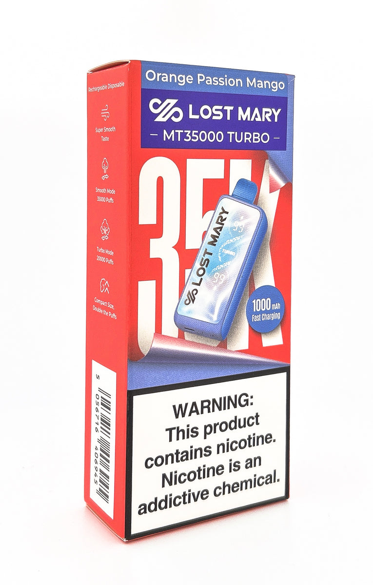 LOST MARY MT35000 DISPOSABLE / ORANGE PASSION MANGO/ 50MG / 18ML / 35K PUFFS
