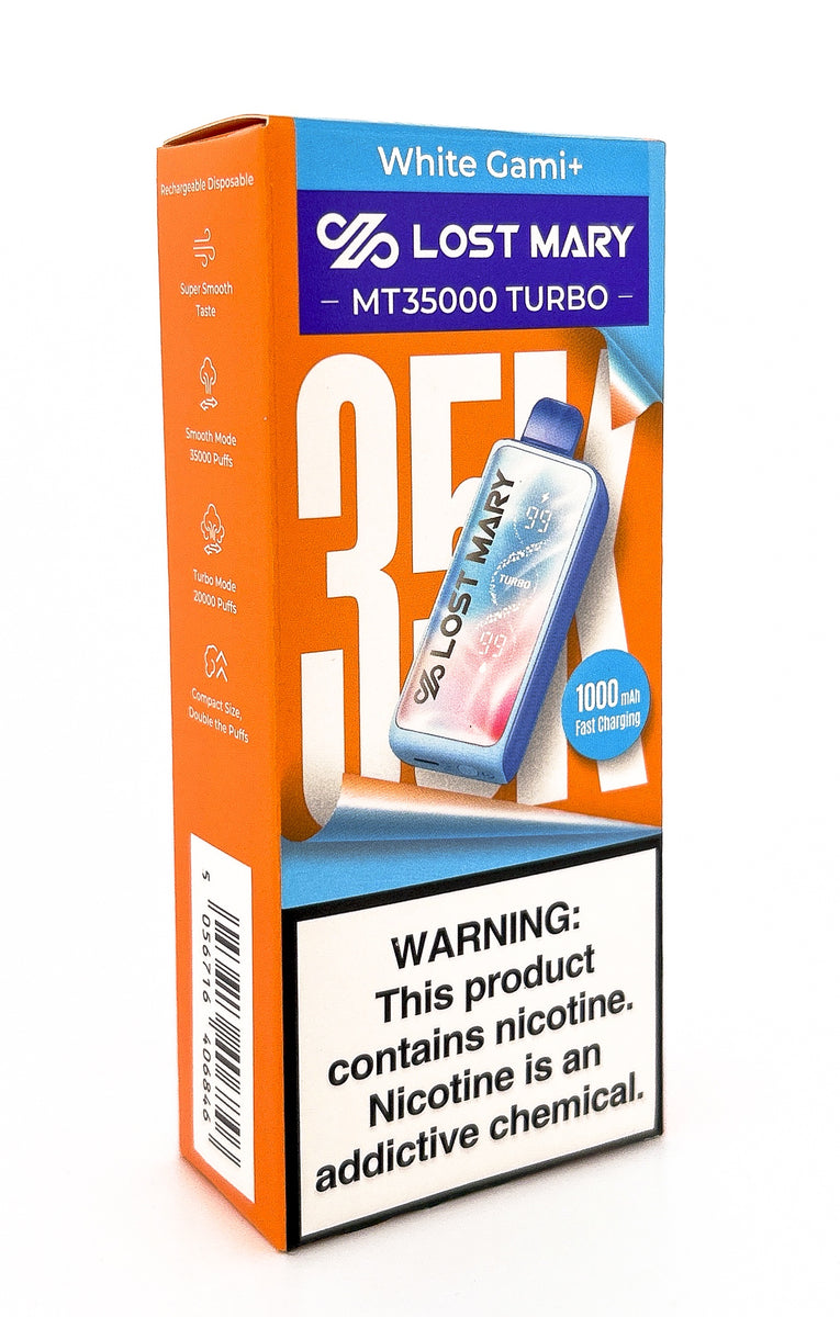 LOST MARY MT35000 DISPOSABLE / WHITE GAMI / 50MG / 18ML / 35K PUFFS