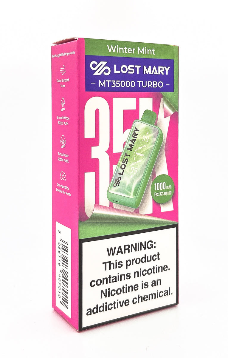 LOST MARY MT35000 DISPOSABLE / WINTER MINT / 50MG / 18ML / 35K PUFFS