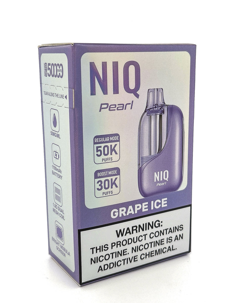 NiQ PEARL DISPOSABLE / GRAPE ICE/ 50MG / 20ML / 50K PUFFS