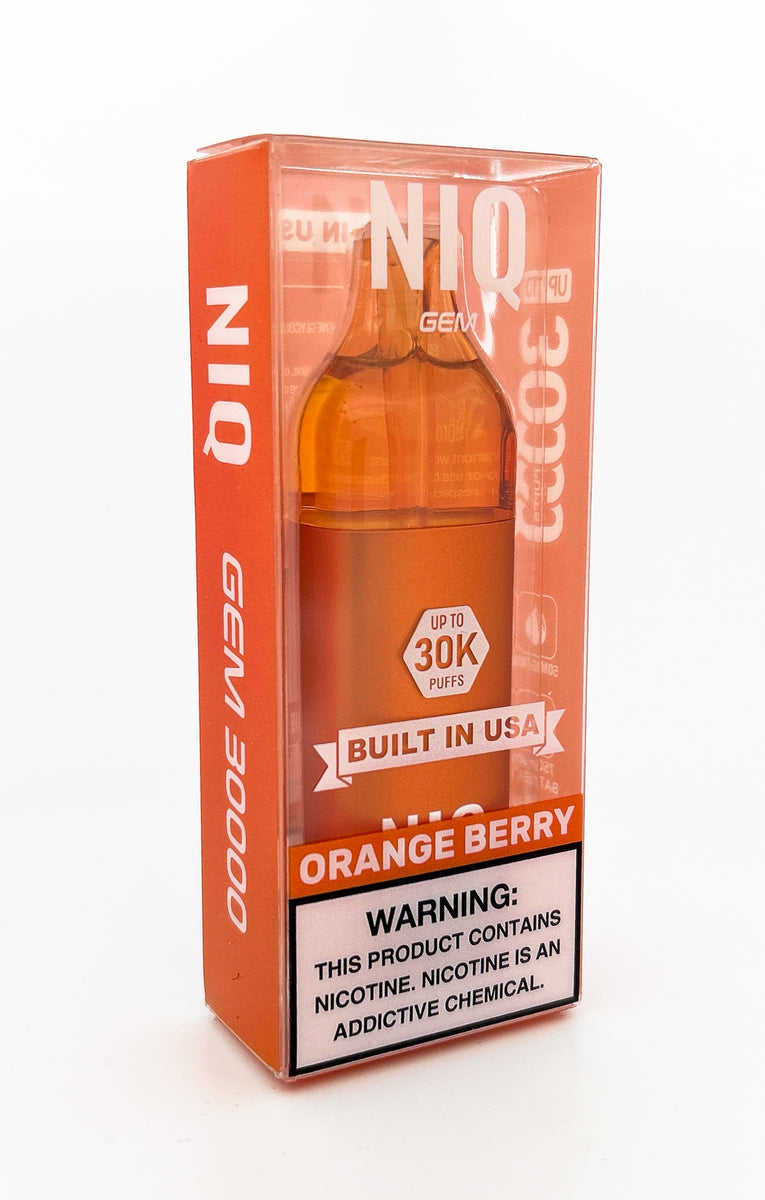 NIQ GEM DISPOSABLE / ORANGE BERRY / 50MG / 16ML / 30K PUFFS