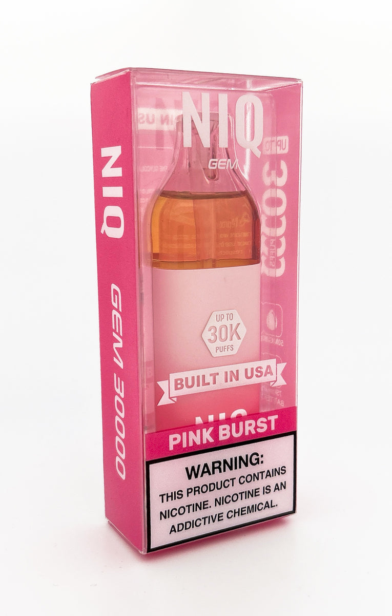 NIQ GEM DISPOSABLE / PINK BURST / 50MG / 16ML / 30K PUFFS