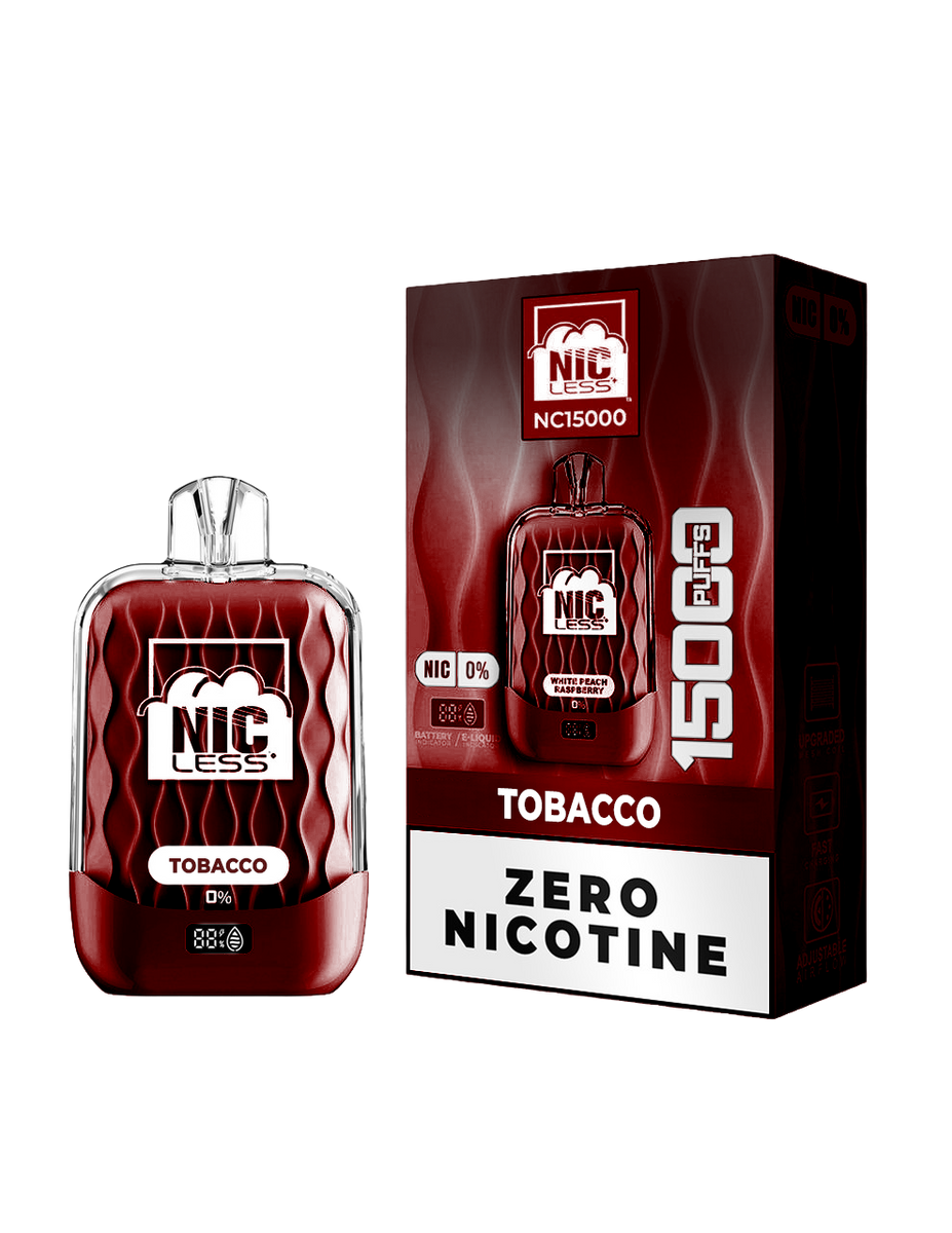 NIC LESS NC15000 DISPOSABLE / TOBACCO / 00MG / 18ML / 15K PUFF