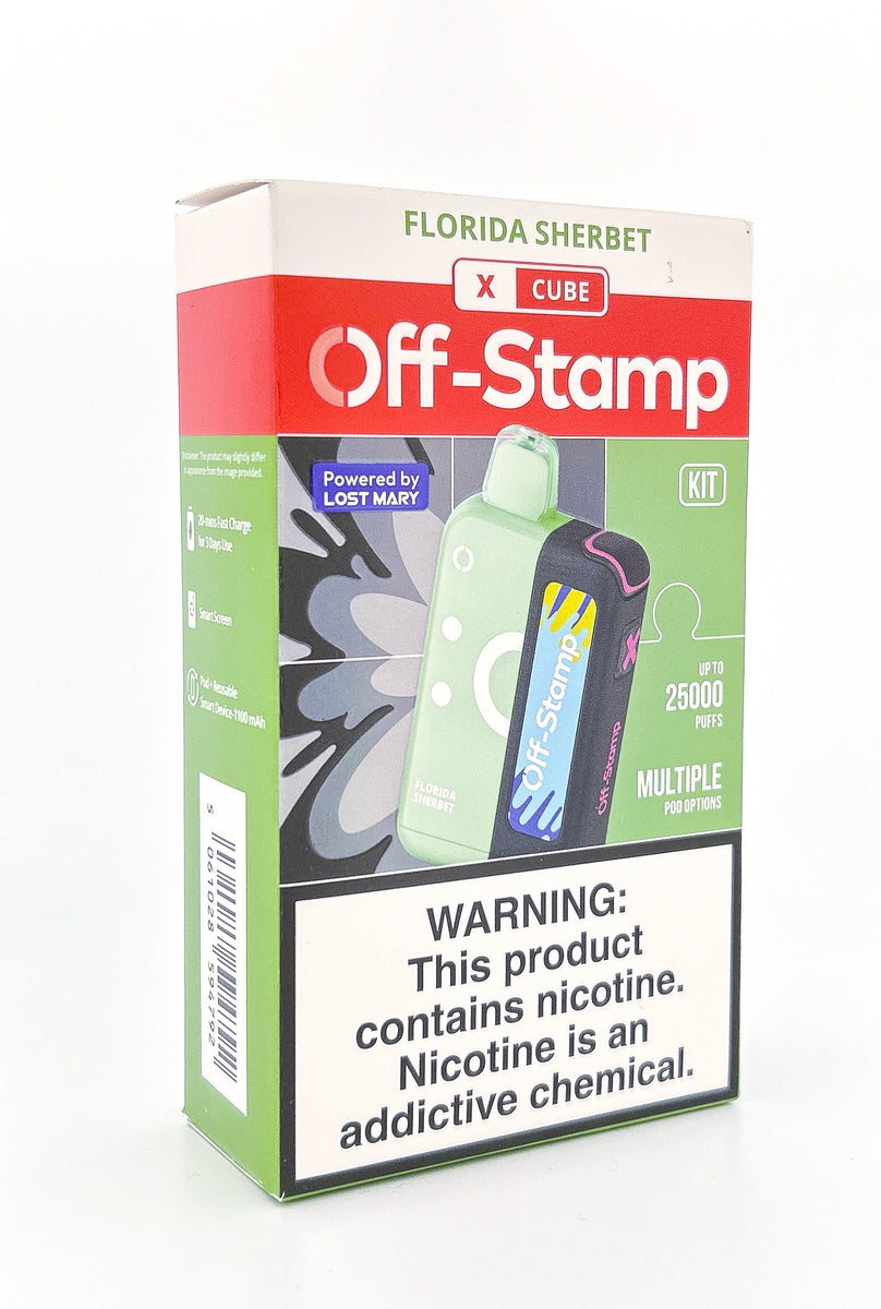 OFF STAMP X CUBE KIT DISPOSABLE / FLORIDA TWIST / 50MG / 18ML / 25K PUFFS