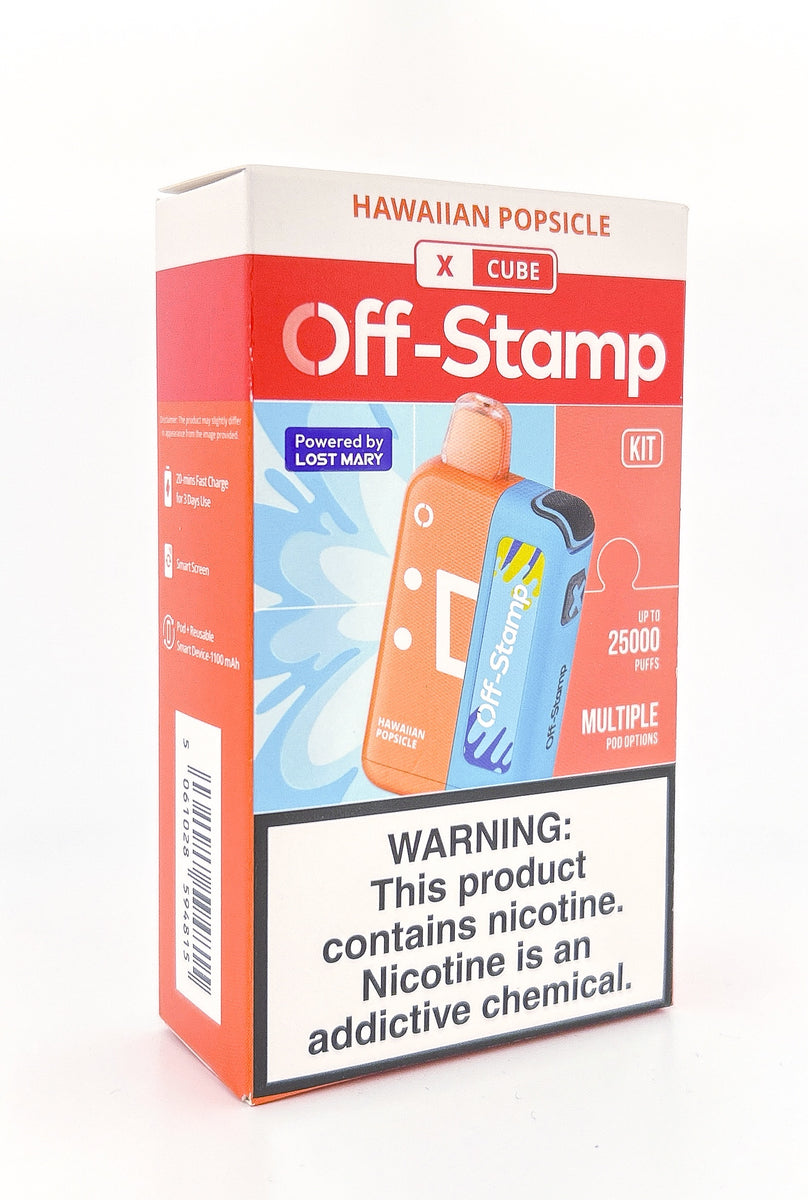 OFF STAMP X CUBE KIT DISPOSABLE / PINEAPPLE PASSION ORANGE / 50MG / 18ML / 25K PUFFS