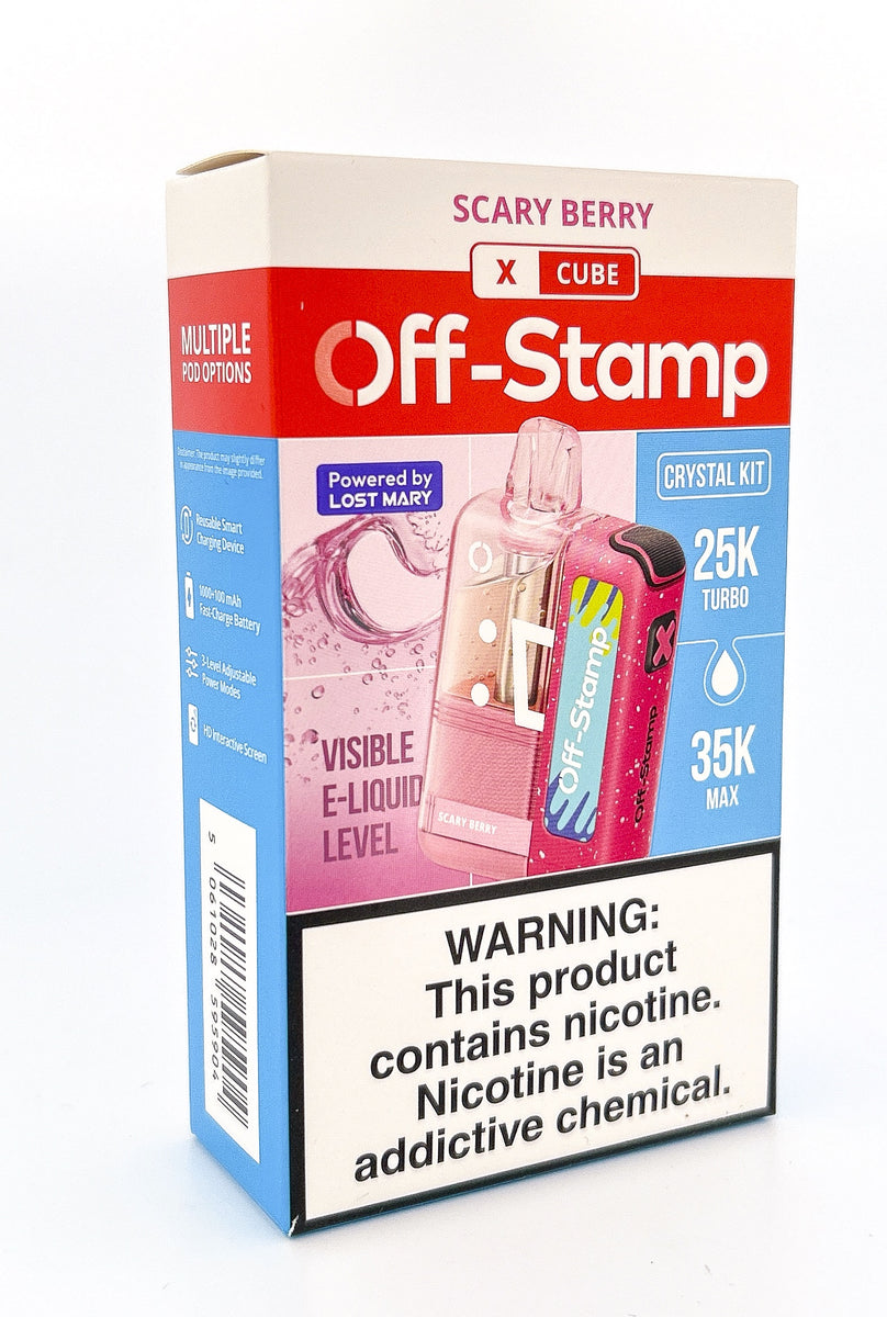 OFF STAMP X CUBE CRYSTAL KIT DISPOSABLE / SCARY BERRY / 50MG / 18ML / 25K PUFFS