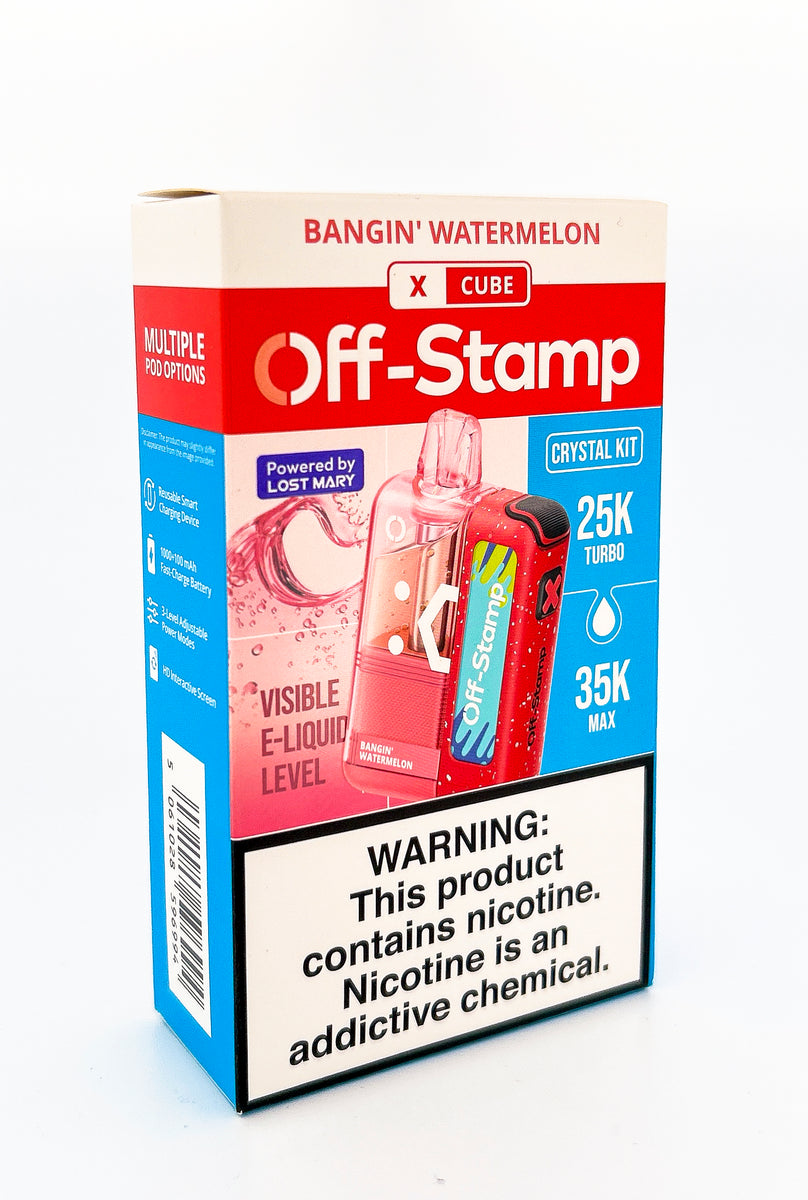 OFF STAMP X CUBE CRYSTAL KIT DISPOSABLE / BANGIN' WATERMELON / 50MG / 18ML / 25K