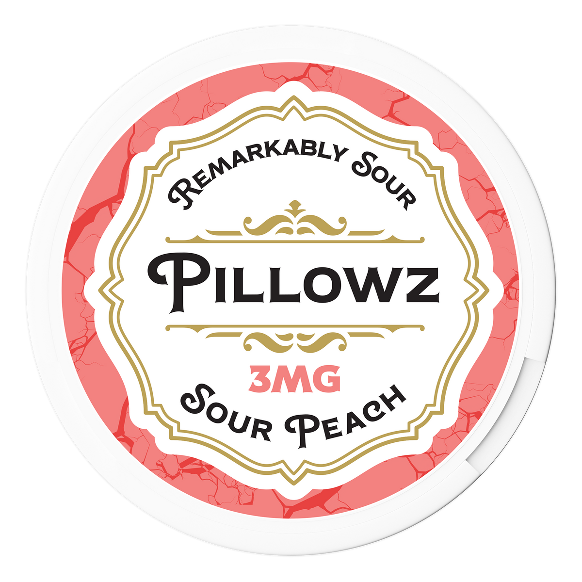 PILLOWZ POUCHES / SOUR PEACH / 03MG / 20PCS