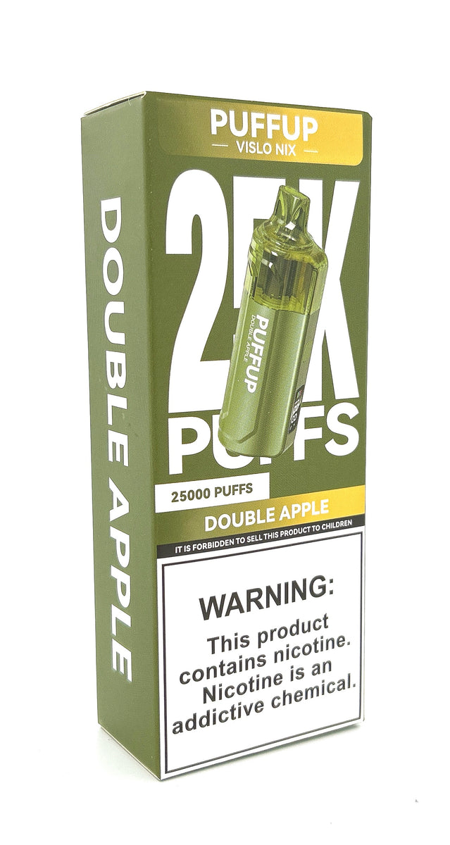 PUFFUP VISLO NIX DISPOSABLE / DOUBLE APPLE / 50MG / 15ML / 25K PUFFS