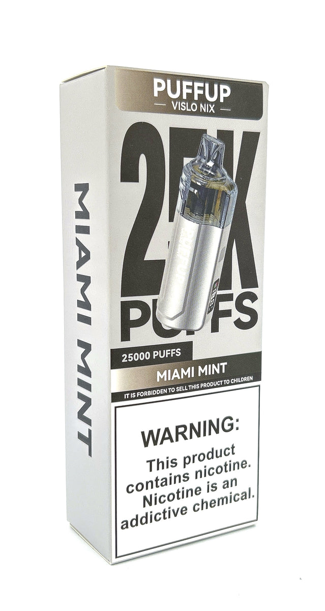 PUFFUP VISLO NIX DISPOSABLE / MIAMI MINT / 50MG / 15ML / 25K PUFFS