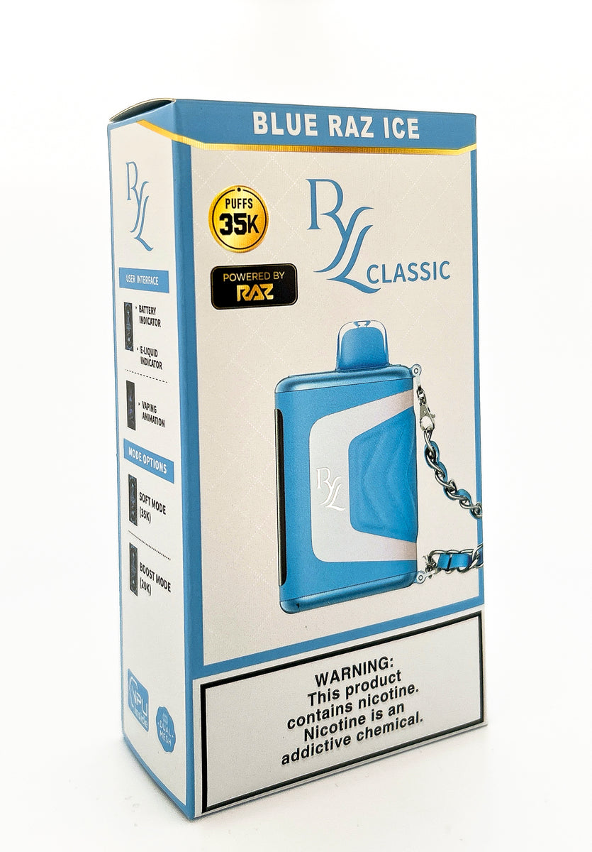 RAZ RYL DISPOSABLE / BLUE RAZZ ICE / 50MG / 16.5ML / 35K PUFFS