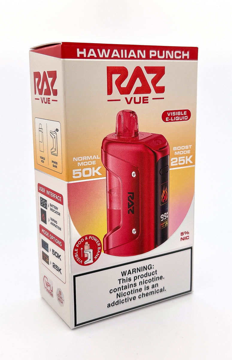 RAZ VUE 50K DISPOSABLE KIT / HAWAIIAN PUNCH / 50MG / 13ML / 50K PUFFS