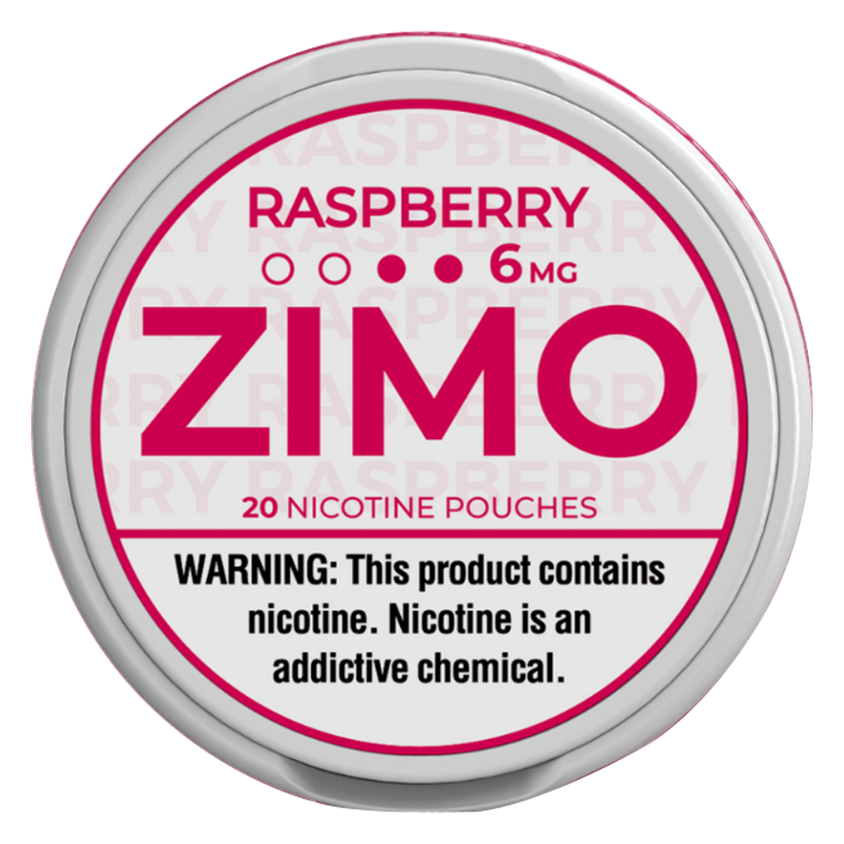 ZIMO POUCHES / RASPBERRY / 06MG / 20PCS