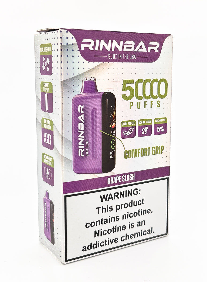 RINNBAR DISPOSABLE / GRAPE SLUSH / 50MG / 22ML / 50K PUFFS