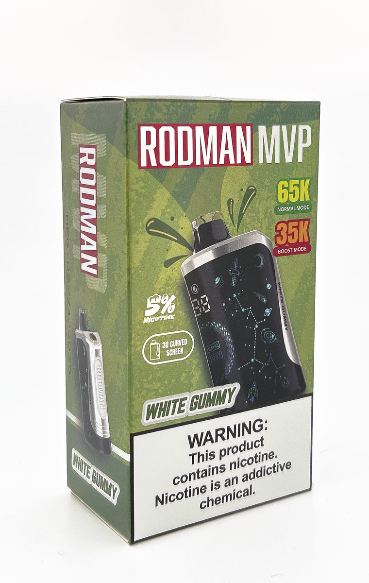 RODMAN MVP 65K DISPOSABLE / WHITE GUMMY / 50MG / 18ML