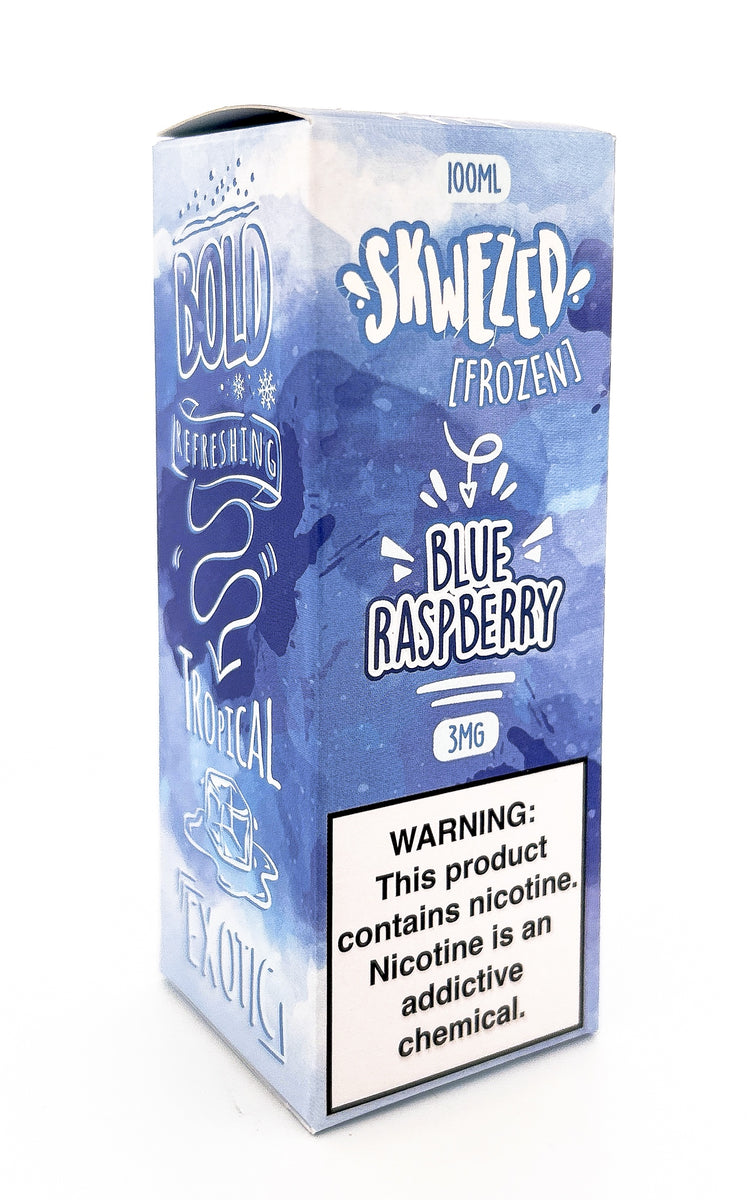 SKWEZED E-LIQUID VG / FROZEN BLUE RASPBERRY / 03MG / 100ML