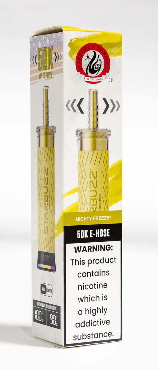 STARBUZZ E-HOSE 50K DISPOSABLE / MIGHTY FREEZE / 6MG / 40ML / 50K PUFFS