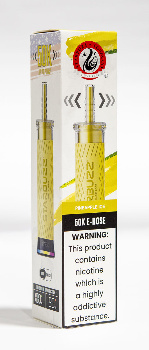 STARBUZZ E-HOSE 50K DISPOSABLE / PINEAPPLE ICE / 6MG / 40ML / 50K PUFFS