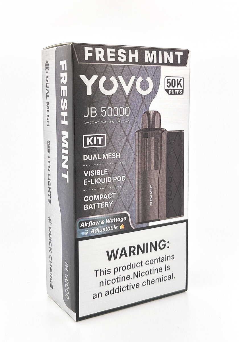 YOVO JB50000 DISPOSABLE KIT DISPOSABLE / FRESH MINT / 50MG / 15ML / 50K PUFF
