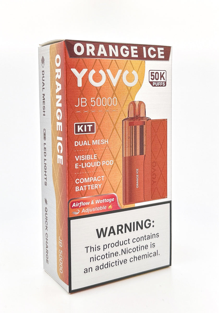 YOVO JB50000 DISPOSABLE KIT DISPOSABLE / ORANGE ICE / 50MG / 15ML / 50K PUFF