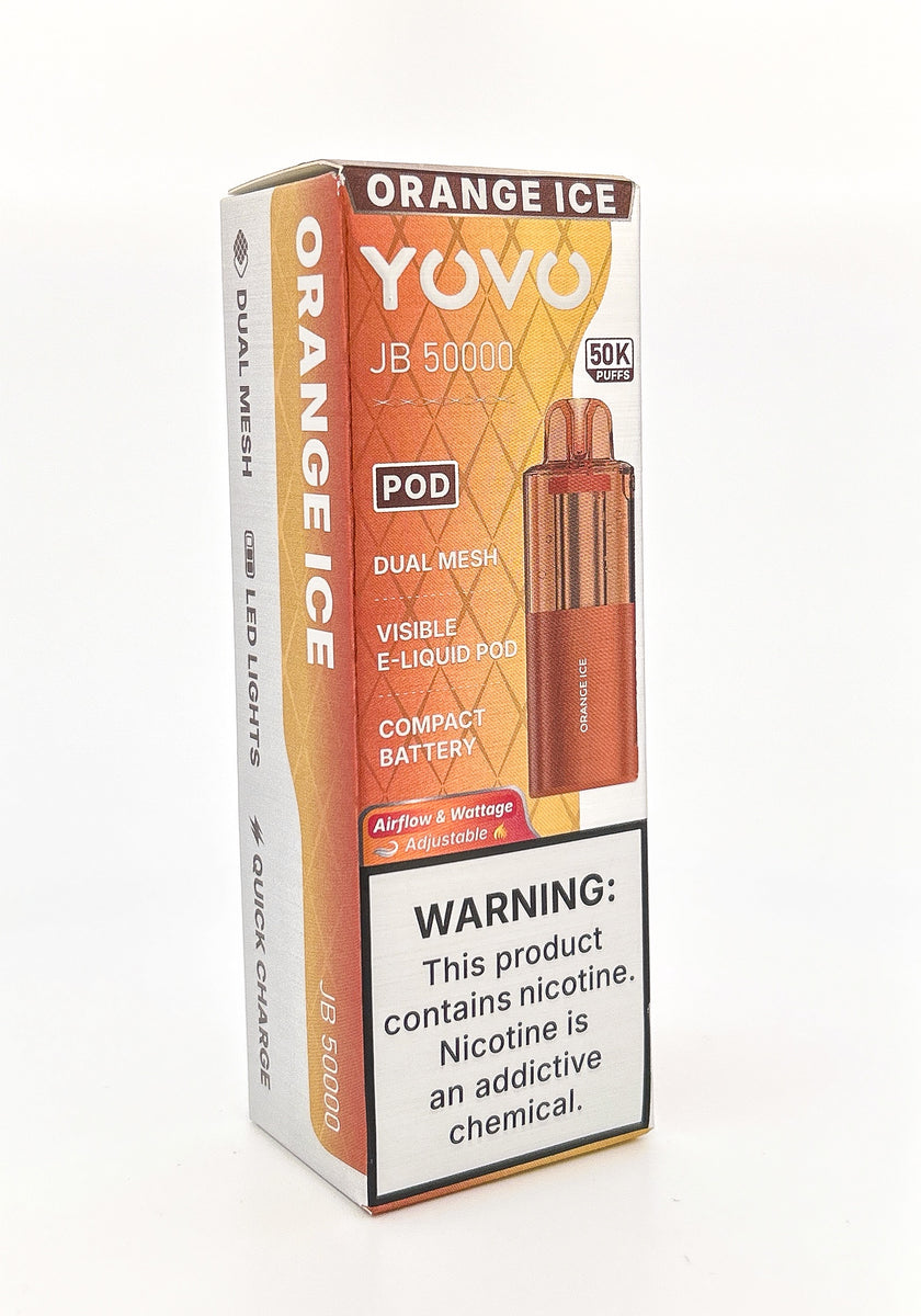 YOVO JB50000 POD DISPOSABLE / ORANGE ICE / 50MG / 15ML / 50K PUFF