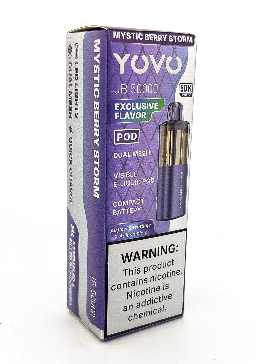 YOVO JB50000 POD DISPOSABLE / MYSTIC BERRY STORM / 50MG / 15ML / 50K PUFF