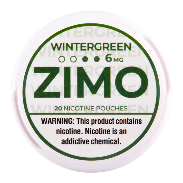 ZIMO POUCHES / WINTERGREEN / 06MG / 20PCS