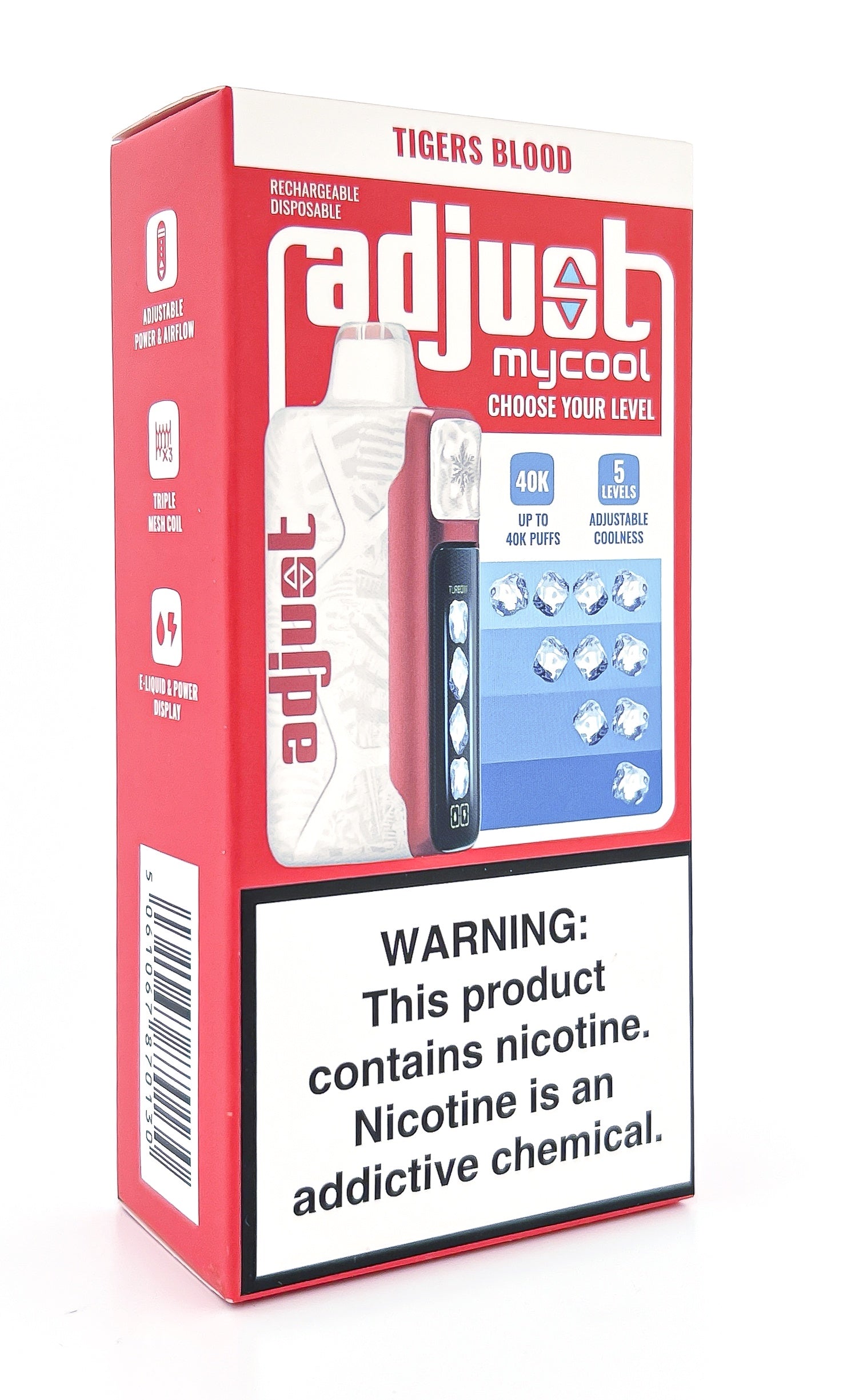 elf bar vape uk Tigers Blood Adjust MyCool 40k Disposable Vape main image 1