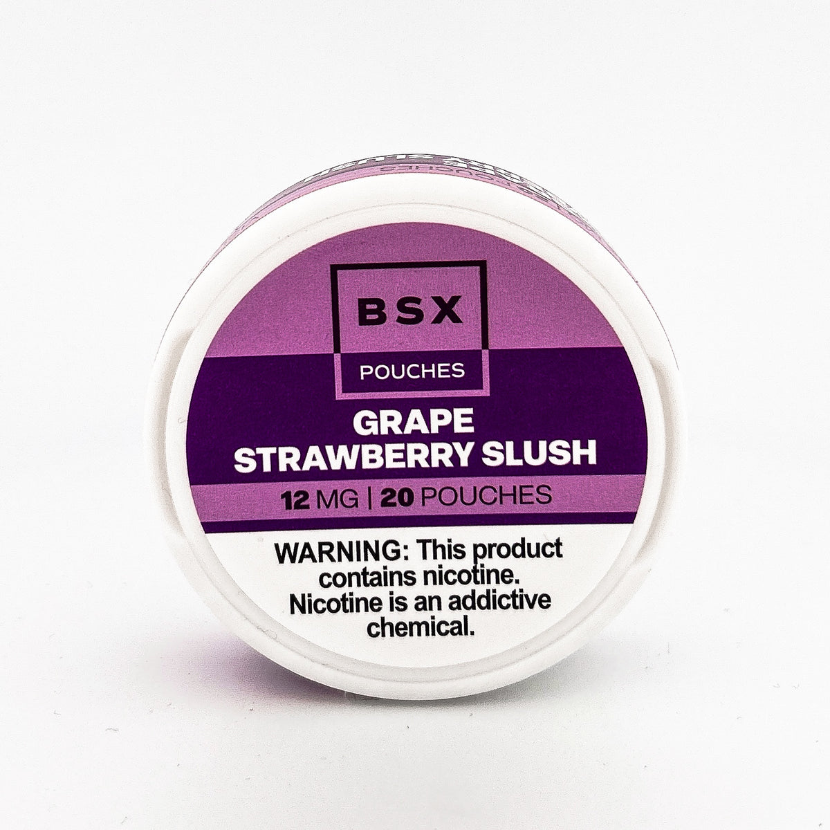 BSX POUCHES / GRAPE STRAWBERRY SLUSH / 12MG / 20PCS