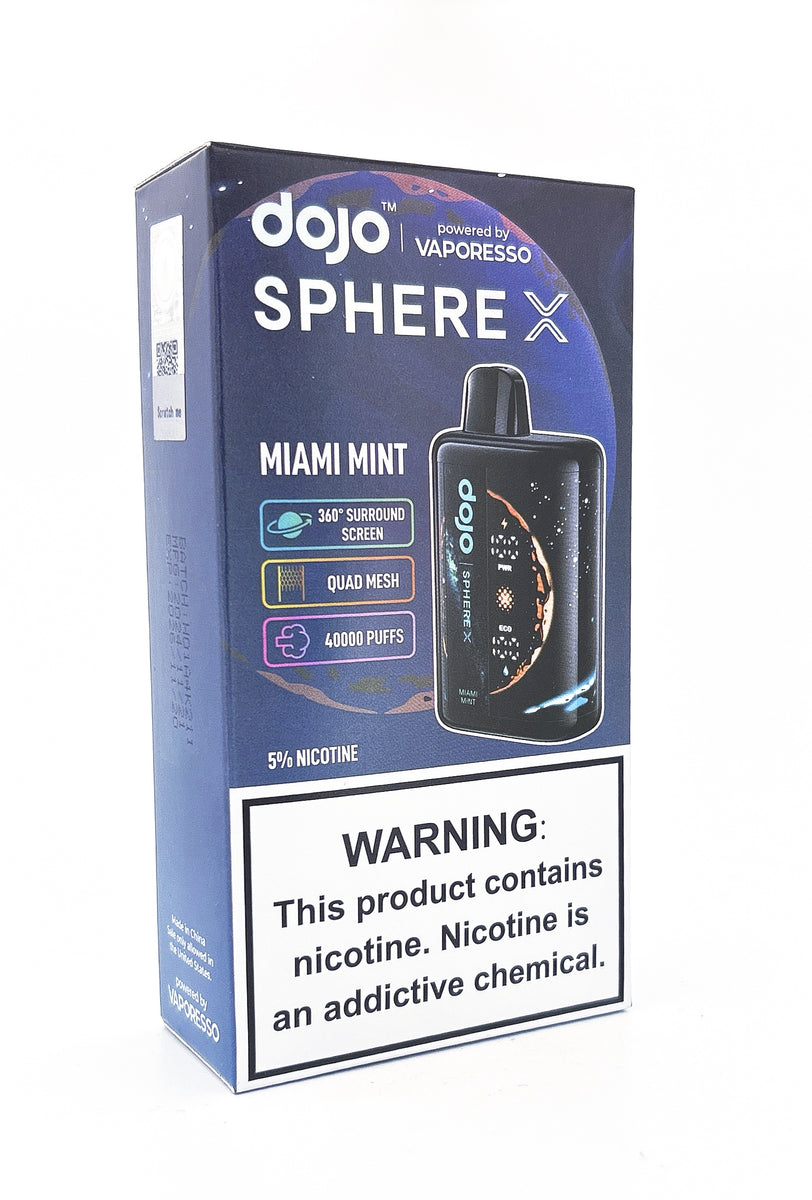 DOJO SPHERE X DISPOSABLE / MIAMI MINT / 50MG / 20ML / 40K PUFFS